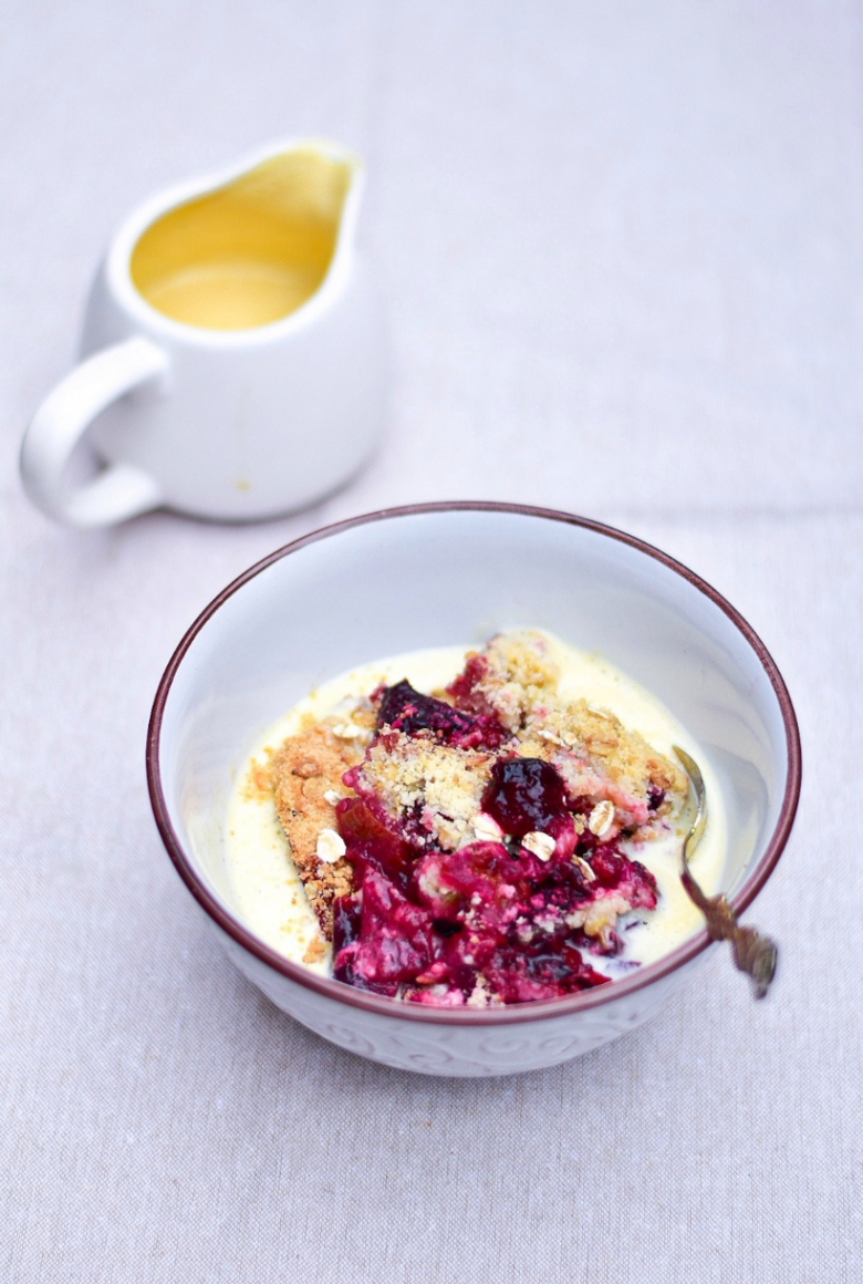 crumble cu prune