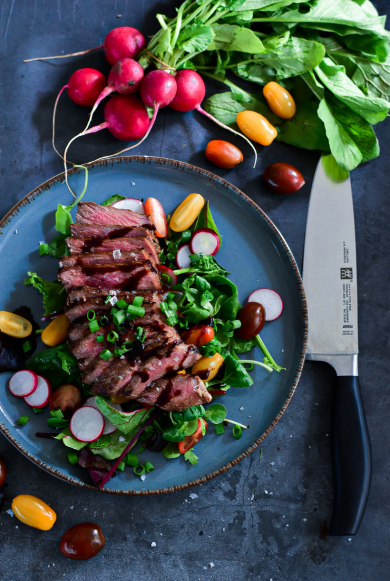 Salată cu steak de vită