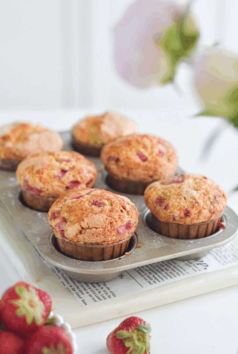 Muffins cu căpșune