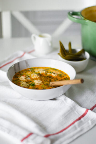 Ciorbă cu peroișoare